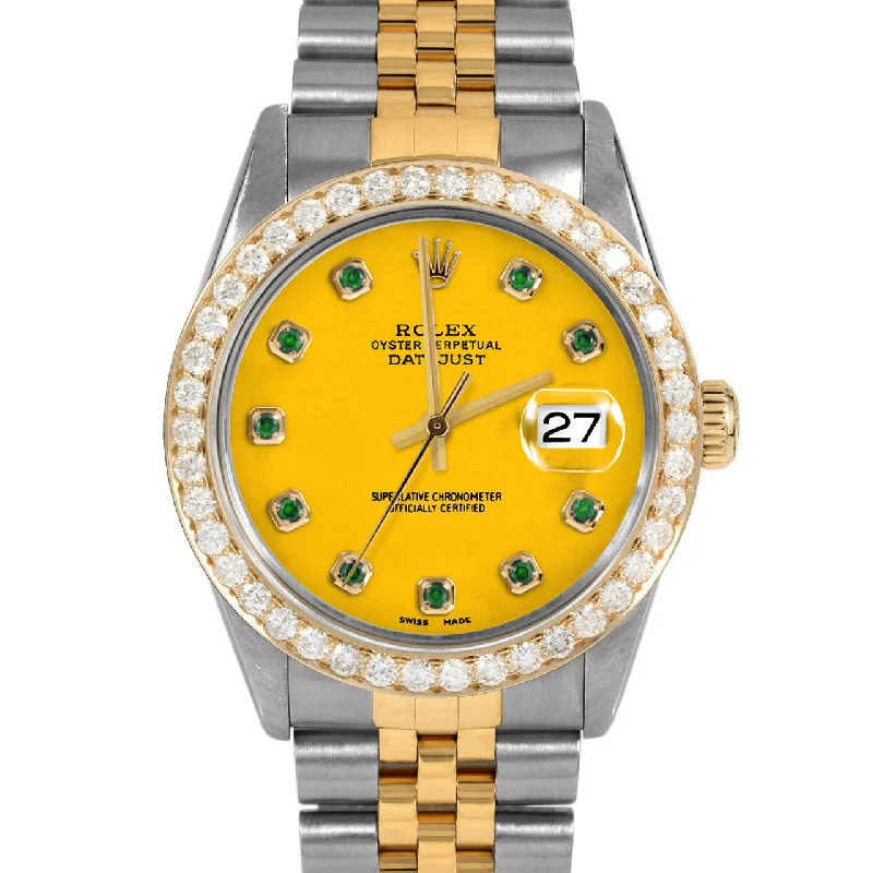 Rolex Datejust 36mm | 16013-YLW-EMD-AM-25CT-JBL