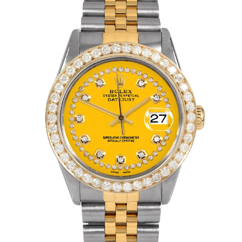 Rolex Datejust 36mm | 16013-YLW-STRD-25CT-JBL