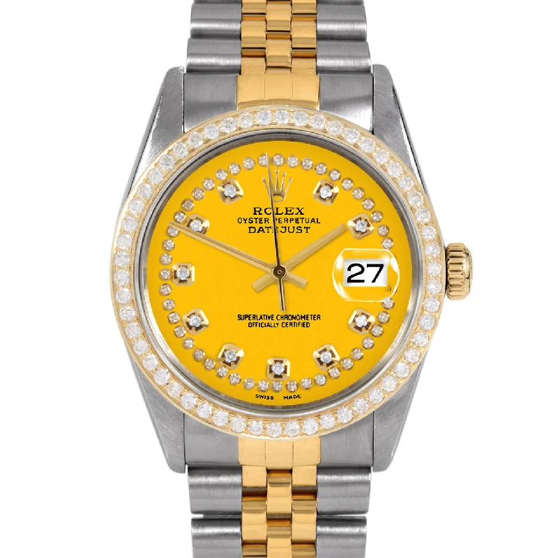 Rolex Datejust 36mm | 16013-YLW-STRD-BDS-JBL