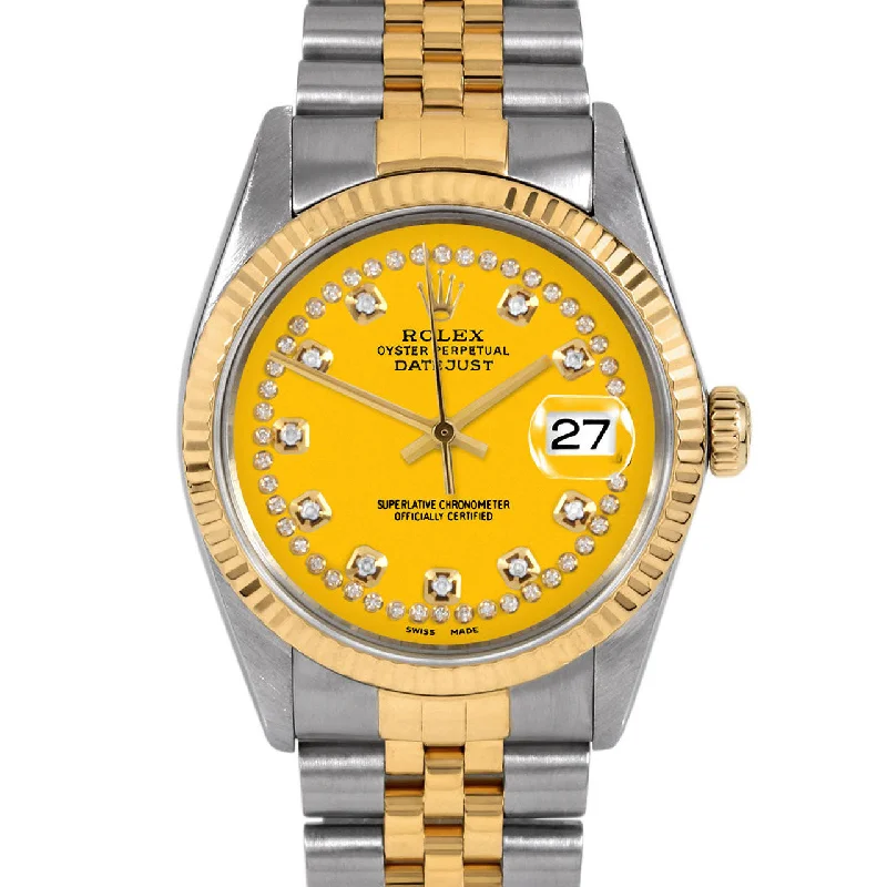 Rolex Datejust 36mm | 16013-YLW-STRD-FLT-JBL