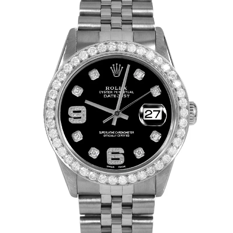 Rolex Datejust 36mm | 16014-BLK-8DA69-25CT-JBL