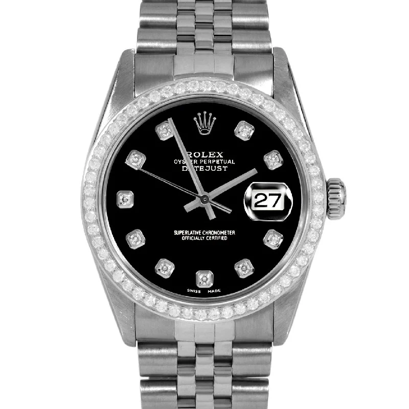 Rolex Datejust 36mm | 16014-BLK-DIA-AM-BDS-JBL