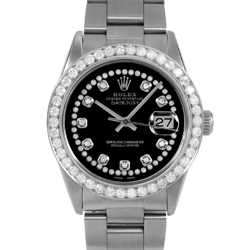 Rolex Datejust 36mm | 16014-BLK-STRD-25CT-OYS