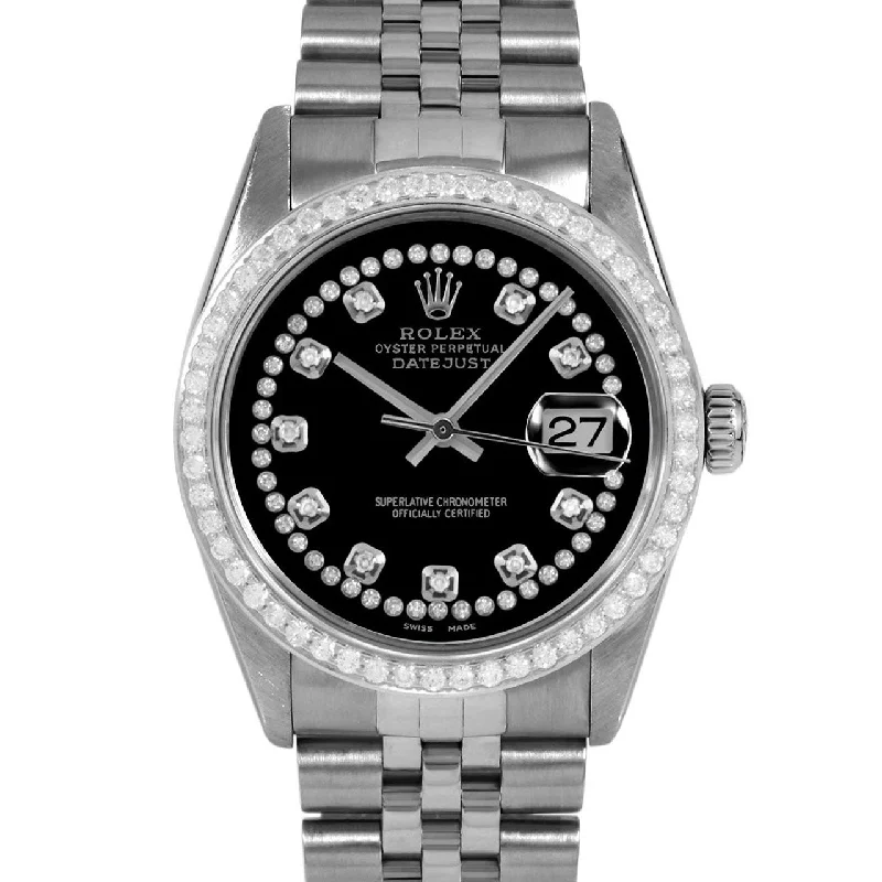 Rolex Datejust 36mm | 16014-BLK-STRD-BDS-JBL