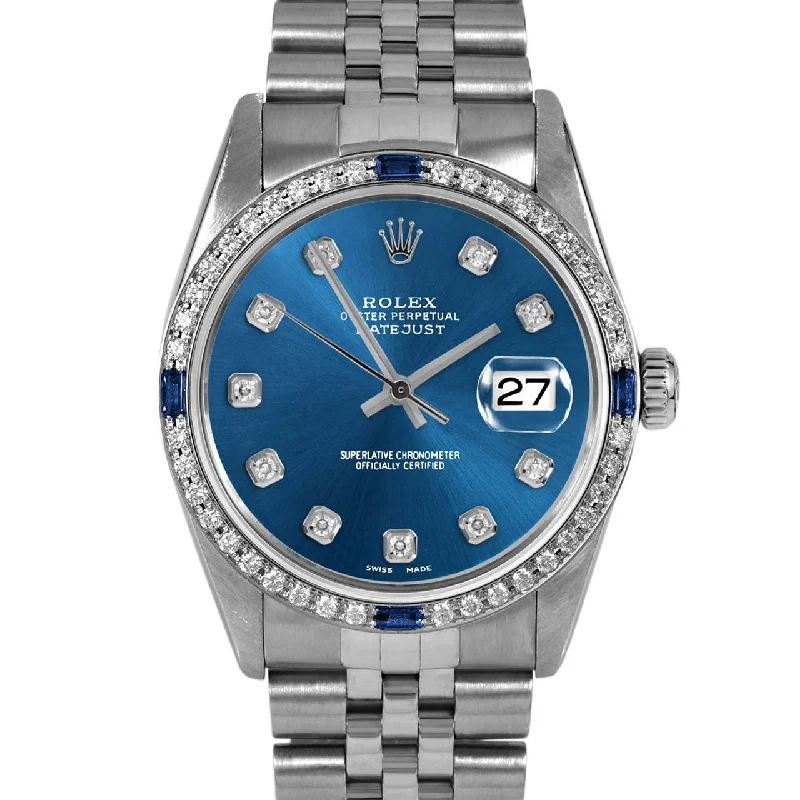 Rolex Datejust 36mm | 16014-BLU-DIA-AM-4SPH-JBL