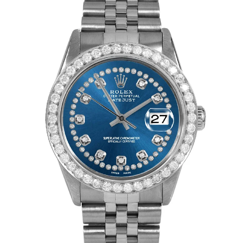 Rolex Datejust 36mm | 16014-BLU-STRD-25CT-JBL