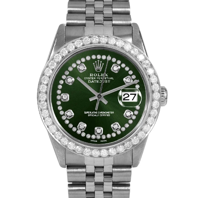 Rolex Datejust 36mm | 16014-GRN-STRD-25CT-JBL