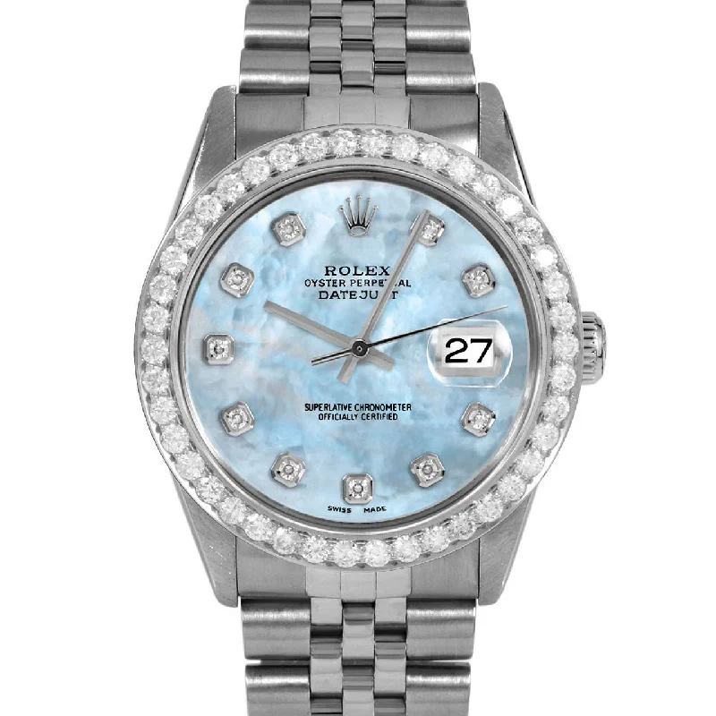 Rolex Datejust 36mm | 16014-LBMOP-DIA-AM-25CT-JBL