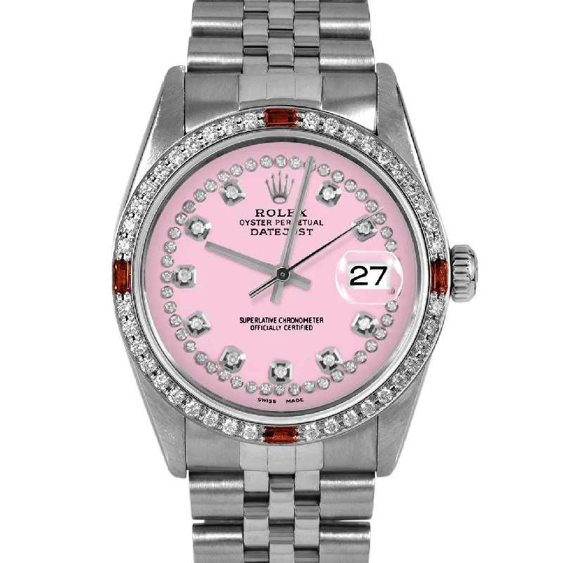 Rolex Datejust 36mm | 16014-PNK-STRD-4RBY-JBL