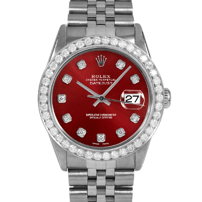 Rolex Datejust 36mm | 16014-RED-DIA-AM-25CT-JBL