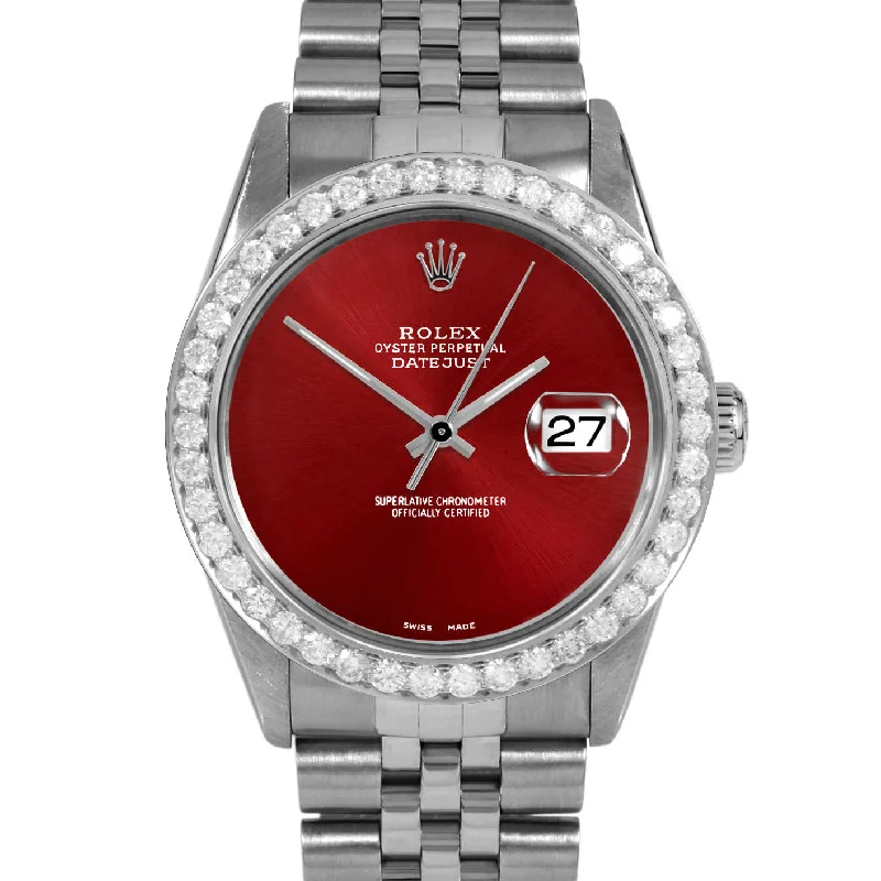 Rolex Datejust 36mm | 16014-RED-NOHM-25CT-JBL