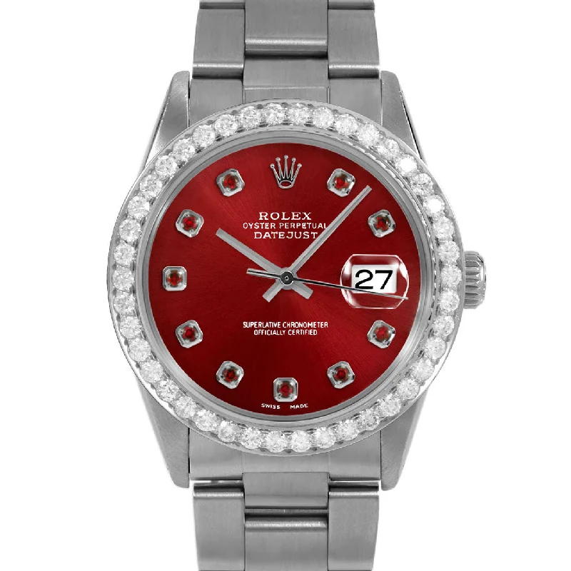 Rolex Datejust 36mm | 16014-RED-RBY-AM-25CT-OYS