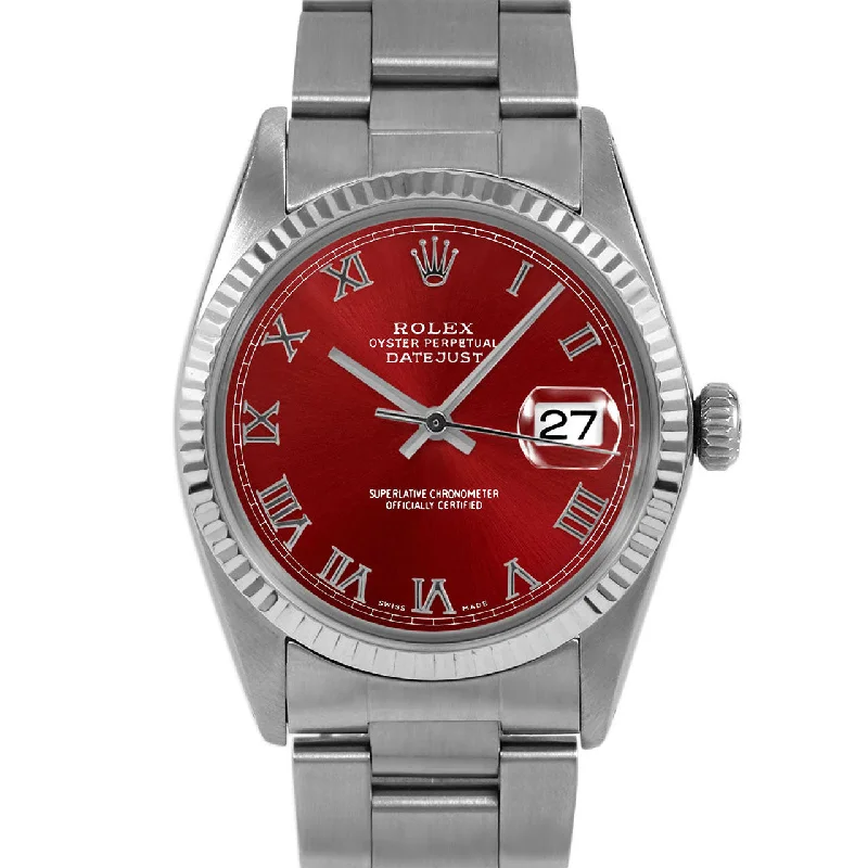 Rolex Datejust 36mm | 16014-RED-ROM-FLT-OYS