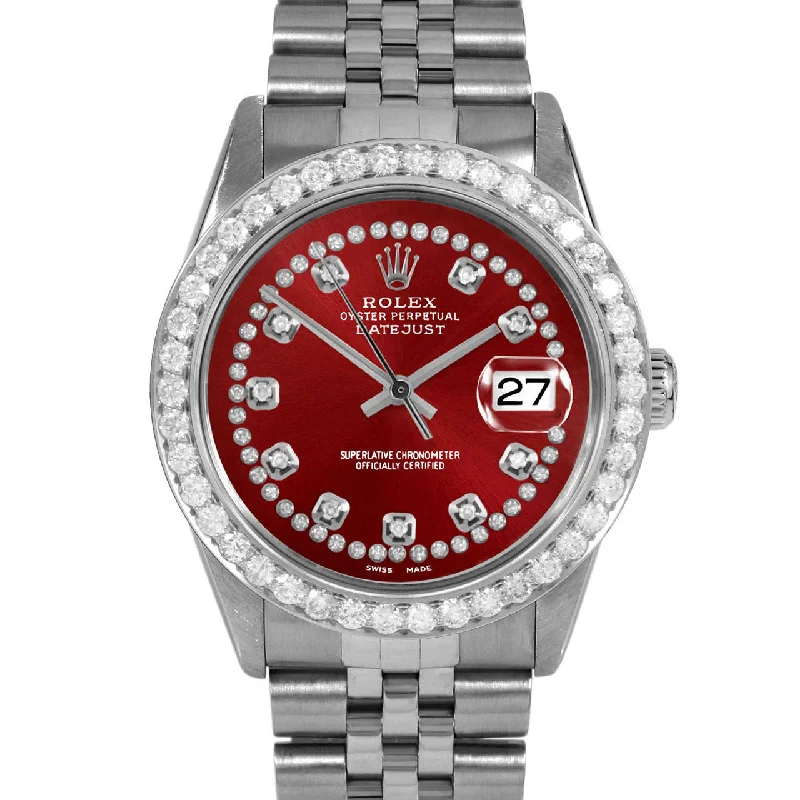 Rolex Datejust 36mm | 16014-RED-STRD-25CT-JBL