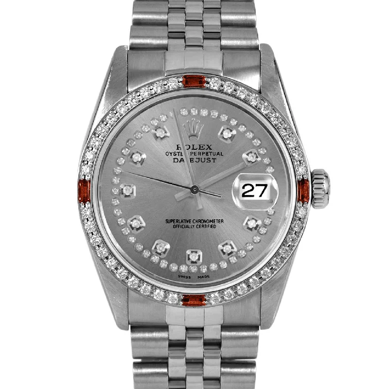 Rolex Datejust 36mm | 16014-SLT-STRD-4RBY-JBL