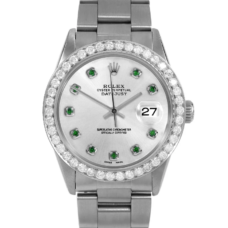 Rolex Datejust 36mm | 16014-SLV-EMD-AM-25CT-OYS