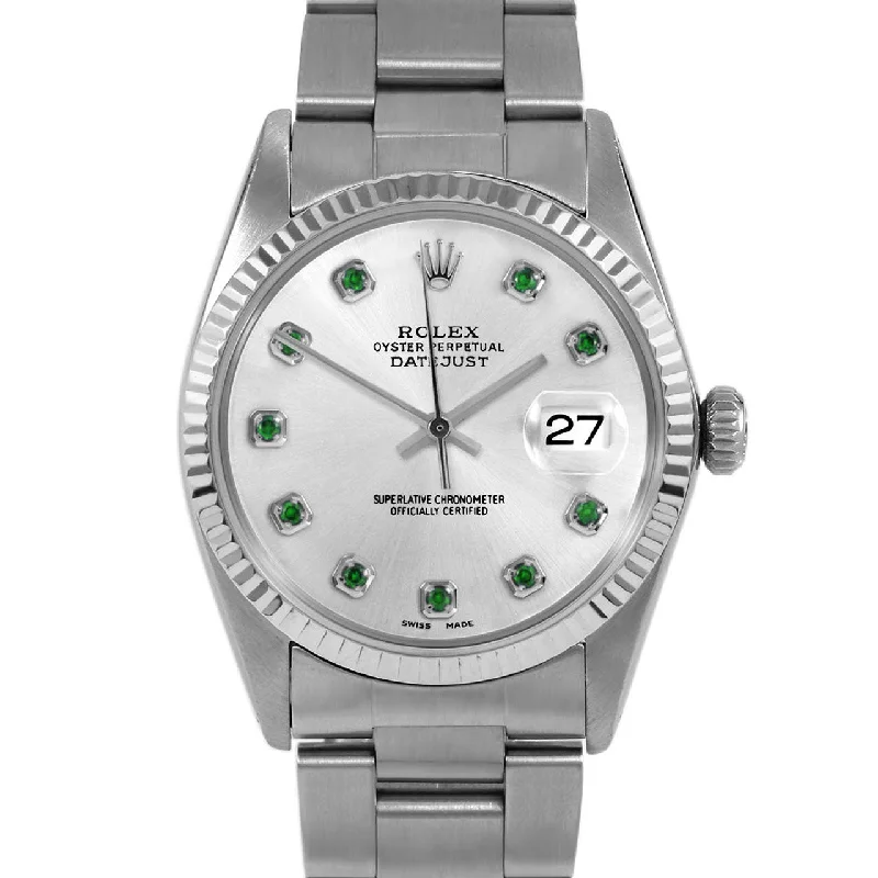 Rolex Datejust 36mm | 16014-SLV-EMD-AM-FLT-OYS