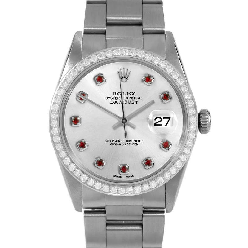 Rolex Datejust 36mm | 16014-SLV-RBY-AM-BDS-OYS