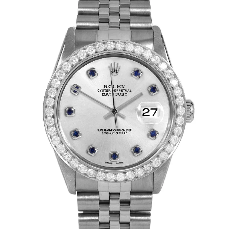 Rolex Datejust 36mm | 16014-SLV-SPH-AM-25CT-JBL