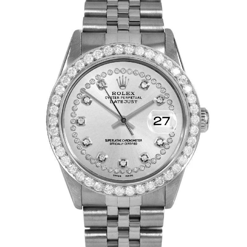 Rolex Datejust 36mm | 16014-SLV-STRD-25CT-JBL