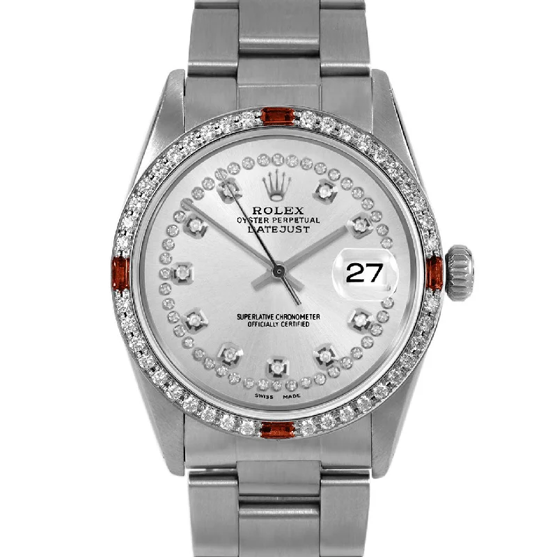 Rolex Datejust 36mm | 16014-SLV-STRD-4RBY-OYS