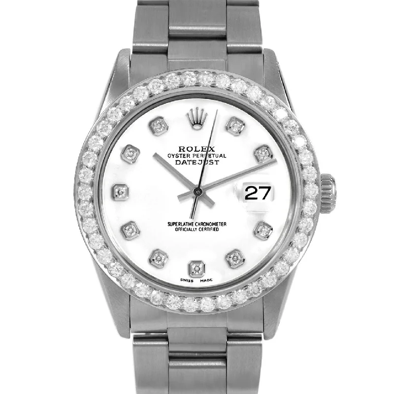 Rolex Datejust 36mm | 16014-WHT-DIA-AM-25CT-OYS