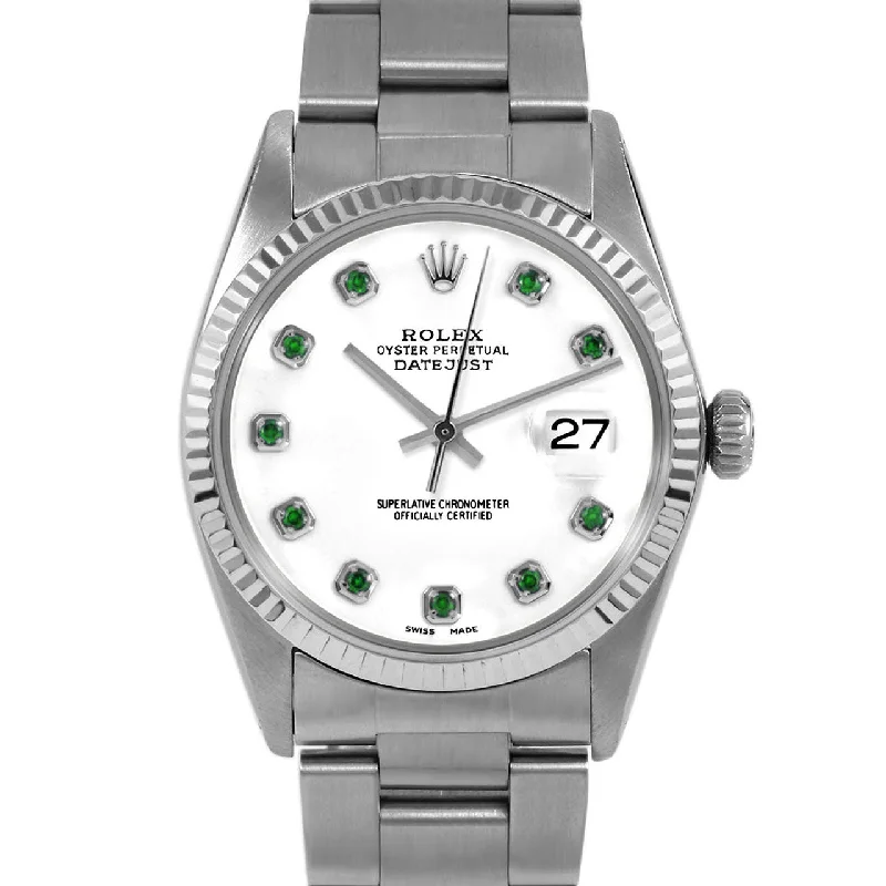 Rolex Datejust 36mm | 16014-WHT-EMD-AM-FLT-OYS