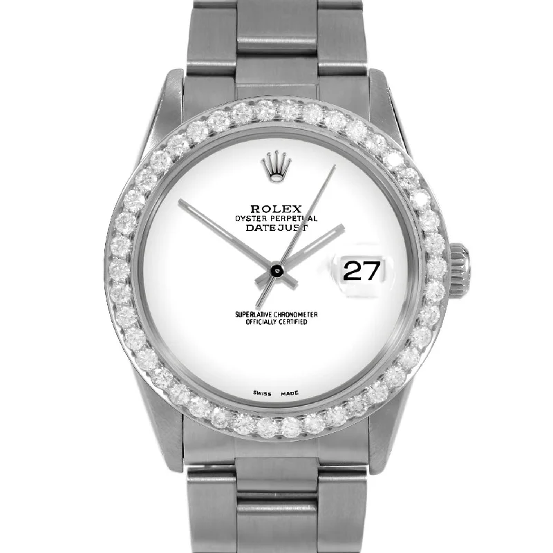 Rolex Datejust 36mm | 16014-WHT-NOHM-25CT-OYS