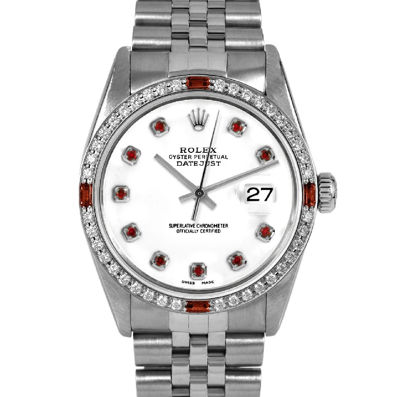 Rolex Datejust 36mm | 16014-WHT-RBY-AM-4RBY-JBL