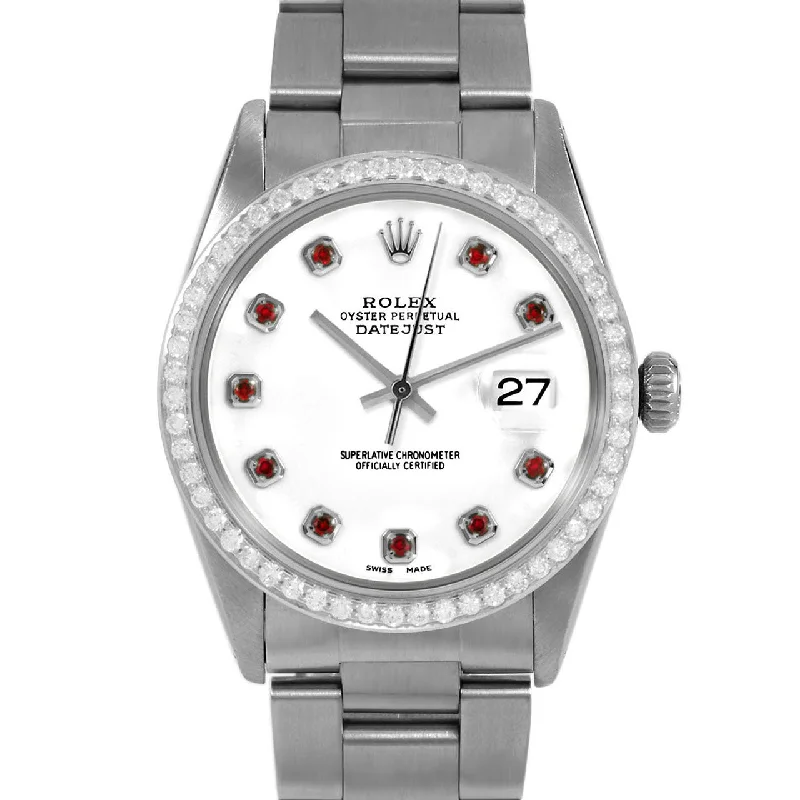 Rolex Datejust 36mm | 16014-WHT-RBY-AM-BDS-OYS