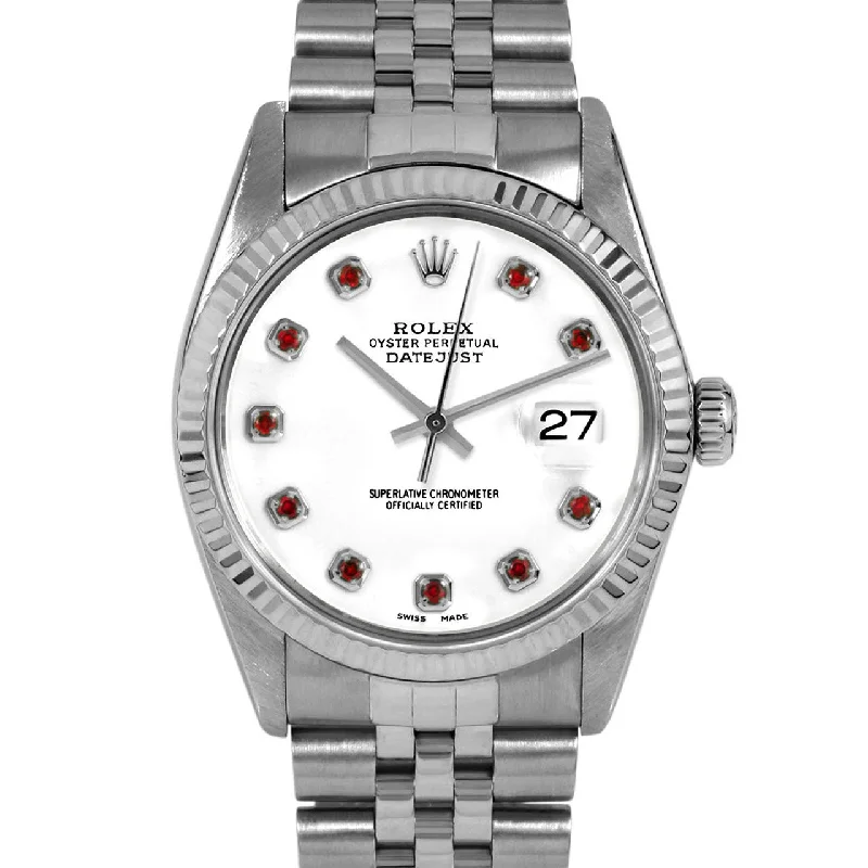 Rolex Datejust 36mm | 16014-WHT-RBY-AM-FLT-JBL