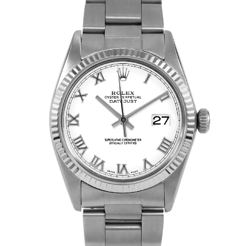 Rolex Datejust 36mm | 16014-WHT-ROM-FLT-OYS