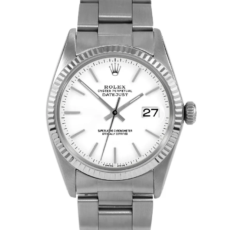 Rolex Datejust 36mm | 16014-WHT-STK-FLT-OYS