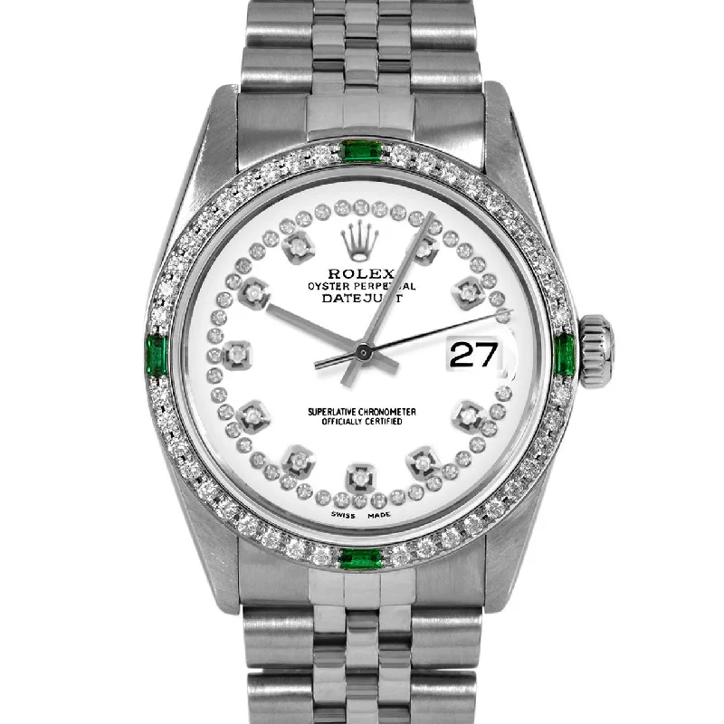 Rolex Datejust 36mm | 16014-WHT-STRD-4EMD-JBL