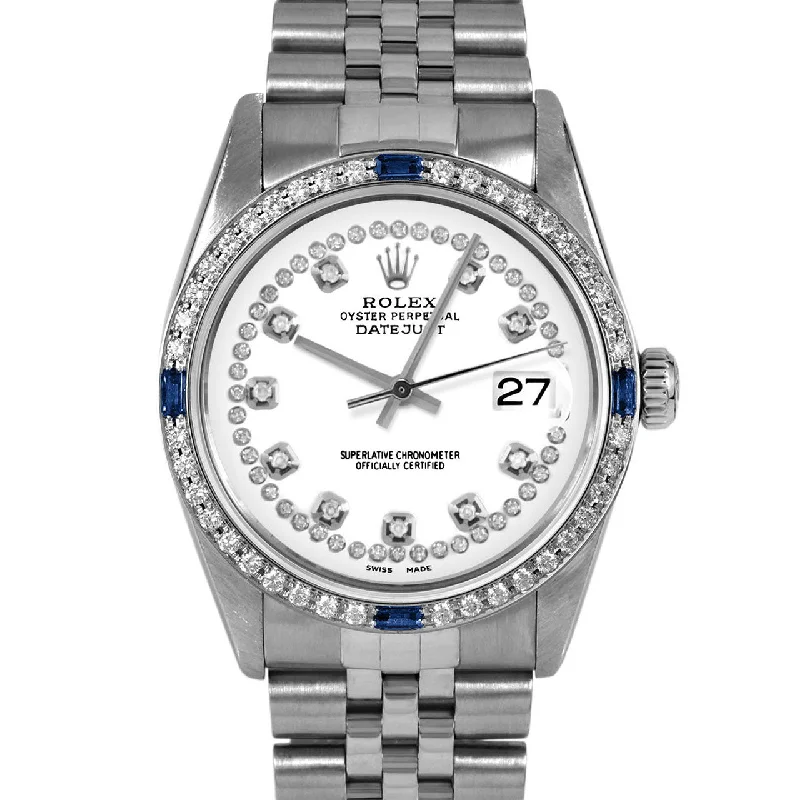 Rolex Datejust 36mm | 16014-WHT-STRD-4SPH-JBL