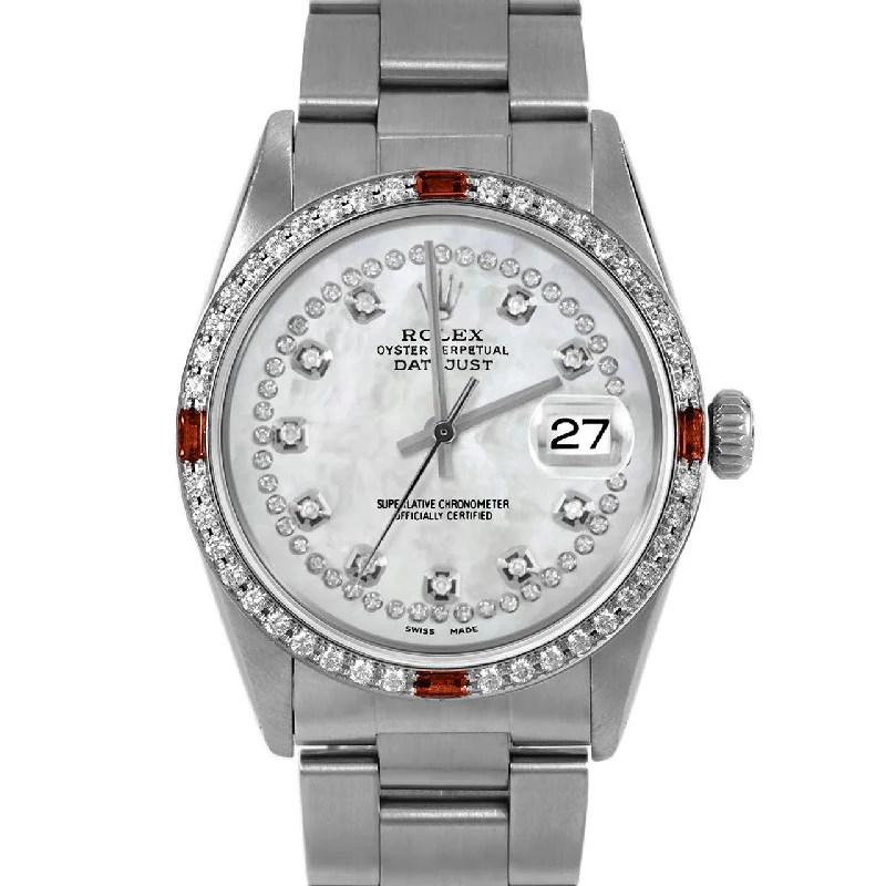 Rolex Datejust 36mm | 16014-WMOP-STRD-4RBY-OYS