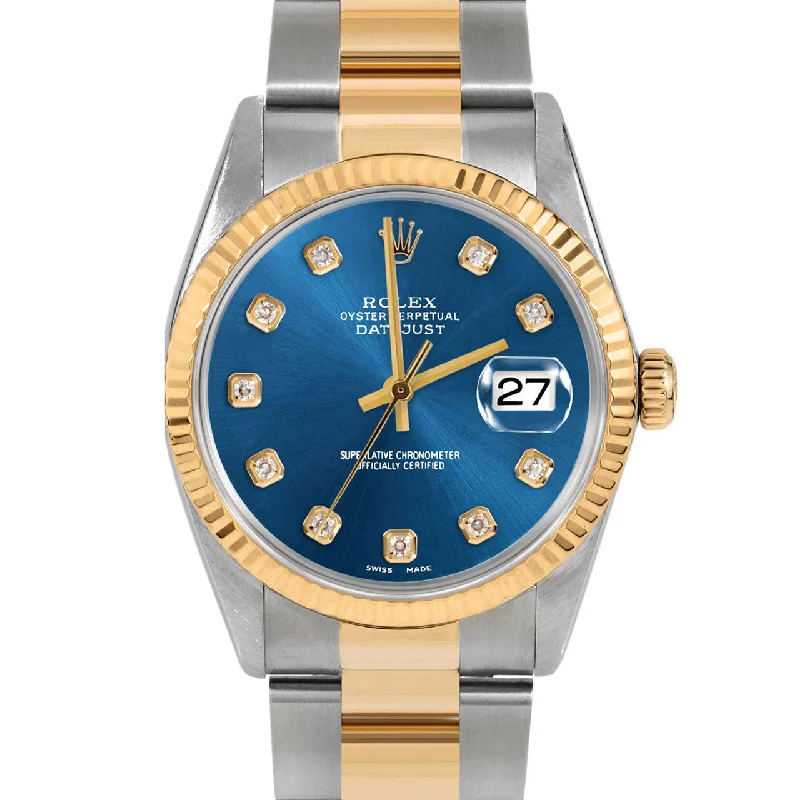 Rolex Datejust 36mm | 16233-BLU-DIA-AM-FLT-OYS