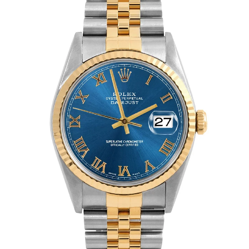 Rolex Datejust 36mm | 16233-BLU-ROM-FLT-JBL