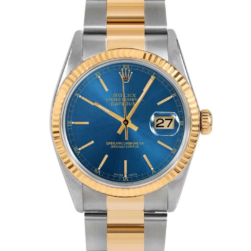 Rolex Datejust 36mm | 16233-BLU-STK-FLT-OYS