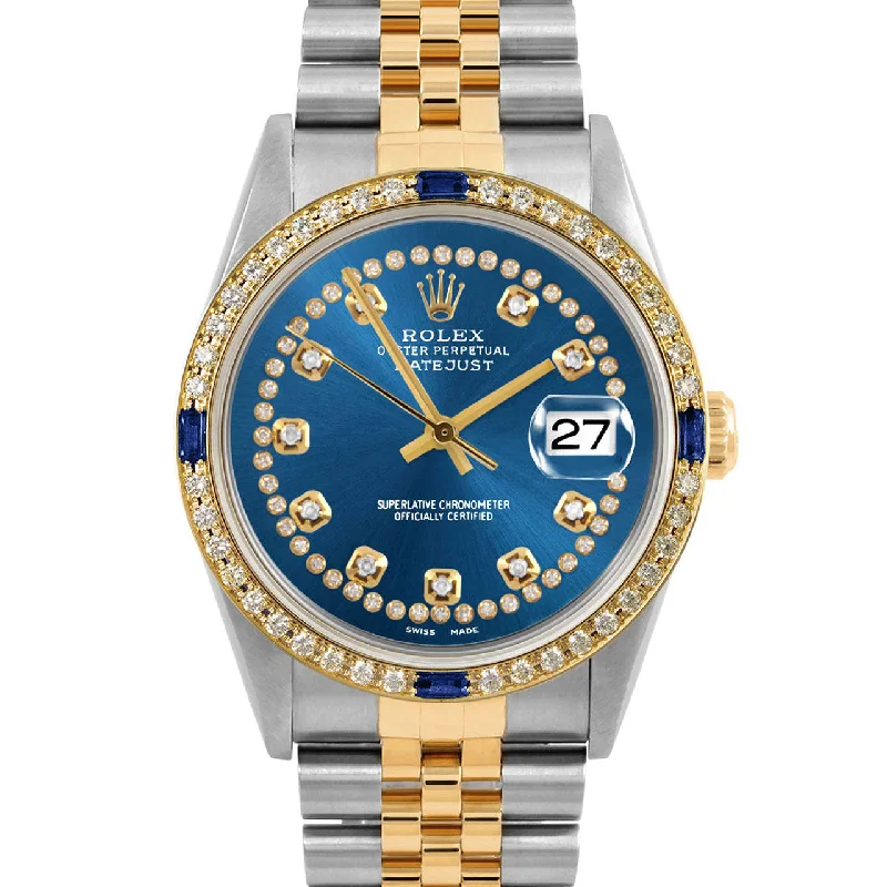 Rolex Datejust 36mm | 16233-BLU-STRD-4SPH-JBL