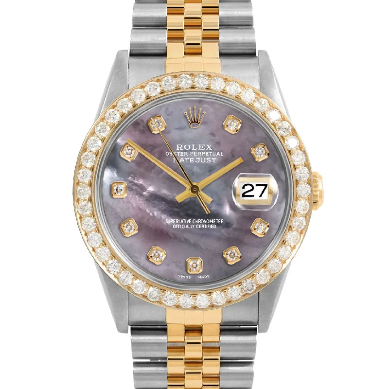 Rolex Datejust 36mm | 16233-BMOP-DIA-AM-25CT-JBL