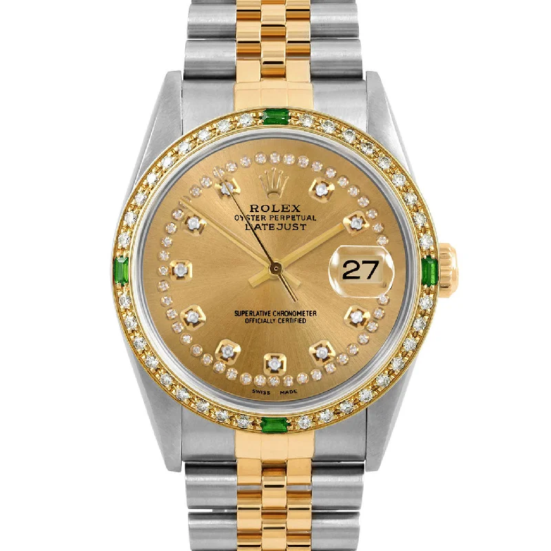 Rolex Datejust 36mm | 16233-CHM-STRD-4EMD-JBL