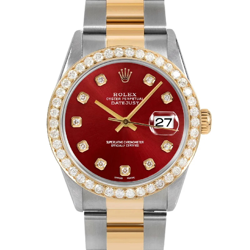 Rolex Datejust 36mm | 16233-RED-DIA-AM-25CT-OYS