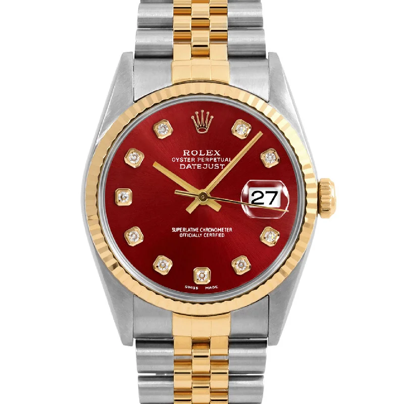 Rolex Datejust 36mm | 16233-RED-DIA-AM-FLT-JBL