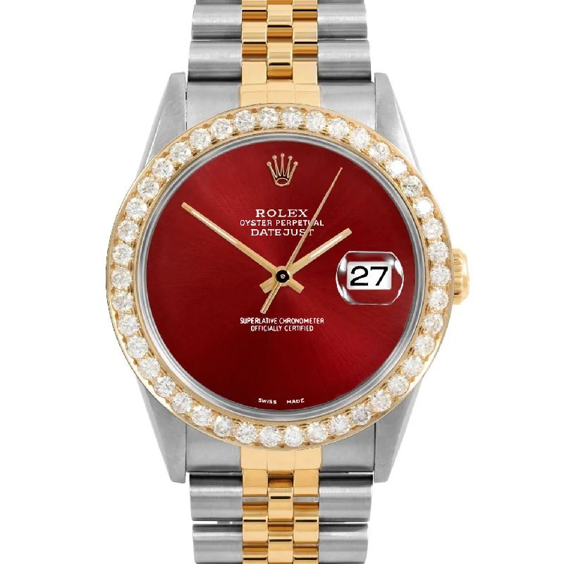 Rolex Datejust 36mm | 16233-RED-NOHM-25CT-JBL