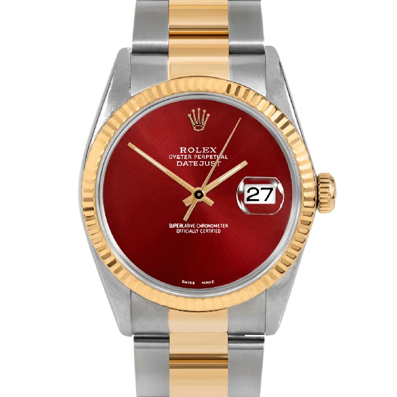 Rolex Datejust 36mm | 16233-RED-NOHM-FLT-OYS