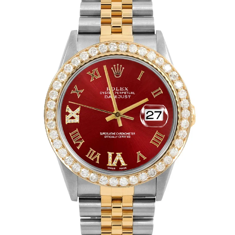 Rolex Datejust 36mm | 16233-RED-RDR69-25CT-JBL