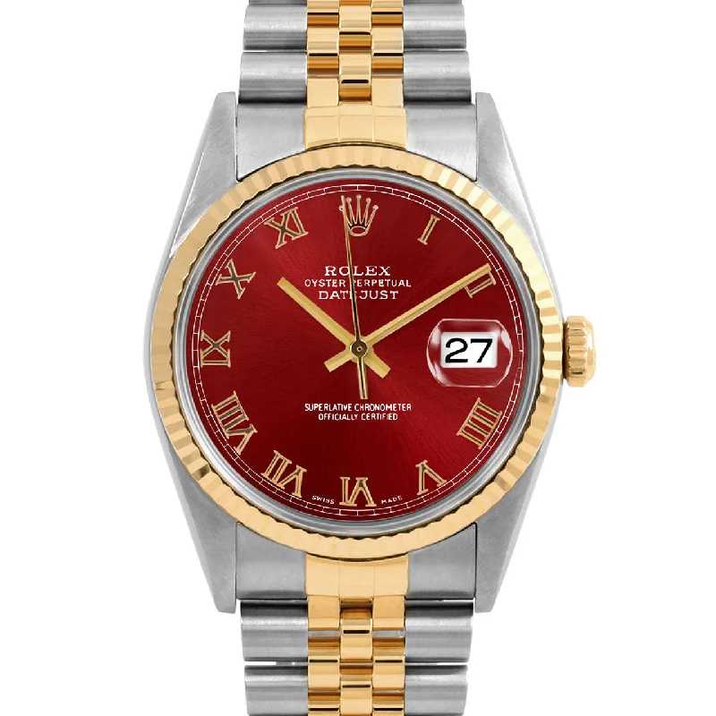 Rolex Datejust 36mm | 16233-RED-ROM-FLT-JBL