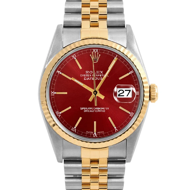 Rolex Datejust 36mm | 16233-RED-STK-FLT-JBL