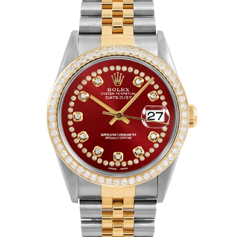 Rolex Datejust 36mm | 16233-RED-STRD-BDS-JBL